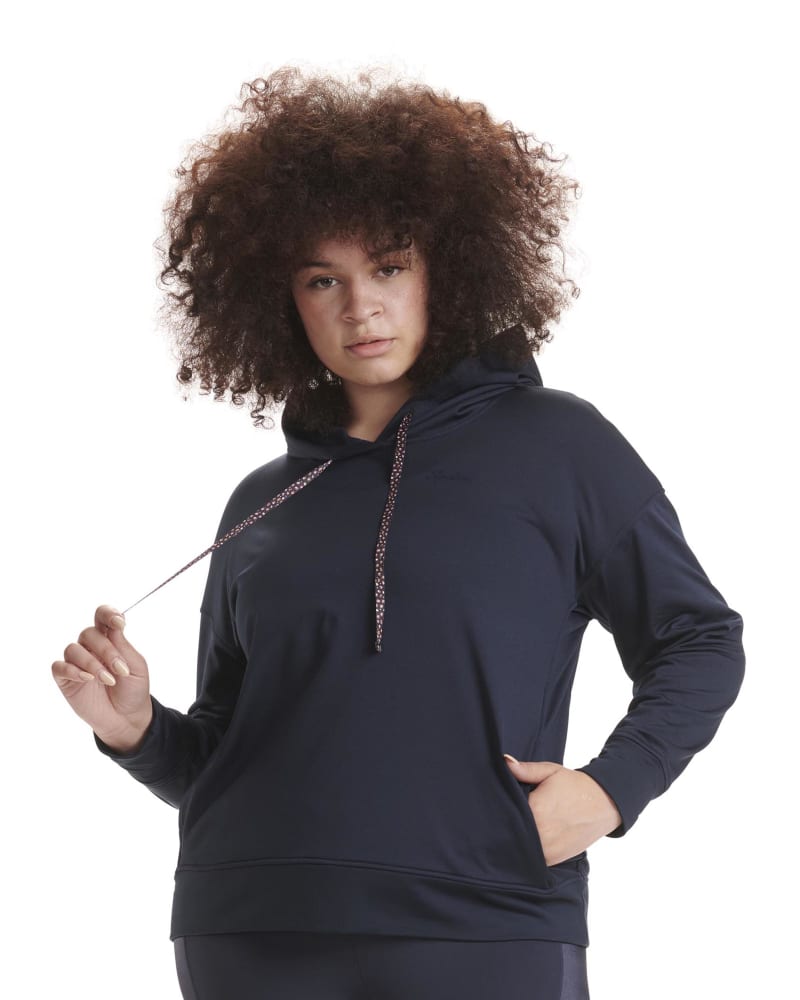 Front of plus size River Athleisure Drawstring Hoodie by Spalding | Dia&Co | dia_product_style_image_id:197741